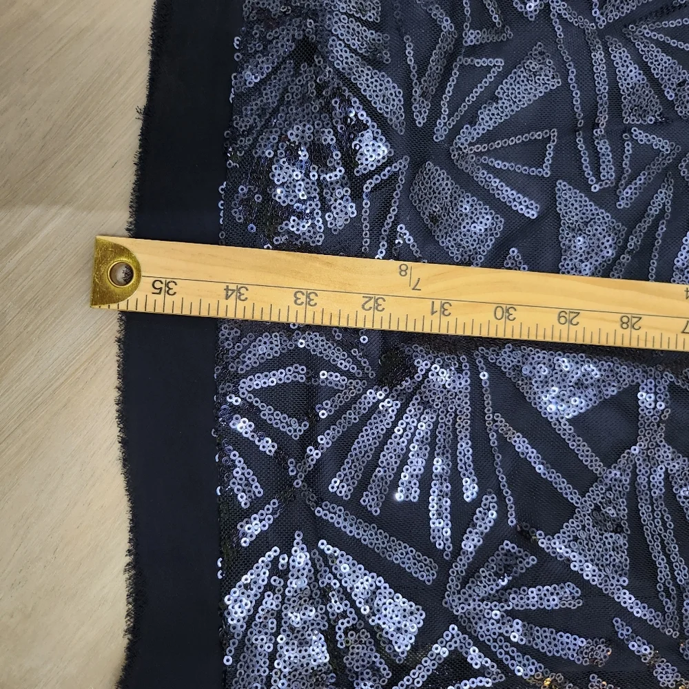 Vince Camuto Navy Sequin Dress Size 12 - Picture 13 of 14